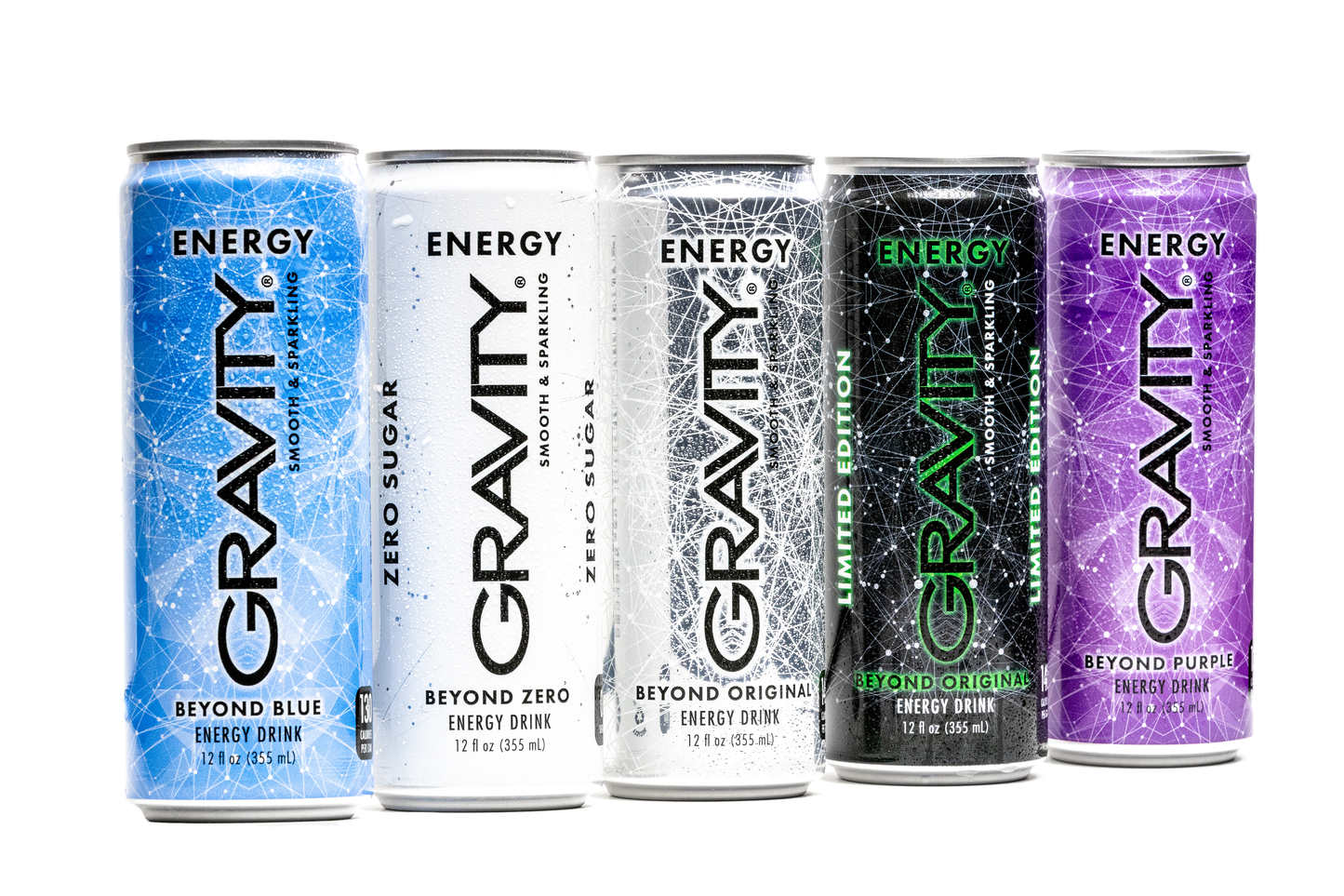 4 Pack - Gravity Energy Drink, Beyond Zero, 12 Fl Oz, Sugar Free, Natural Caffeine from Green Coffee…