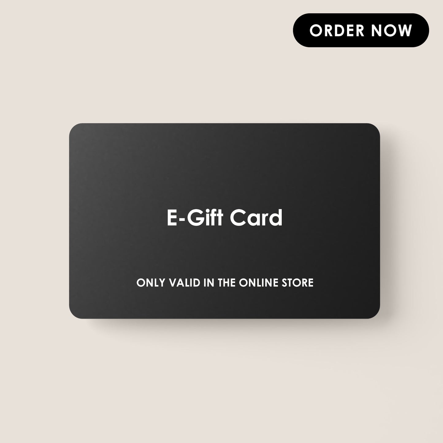 Online Store E-Gift Card